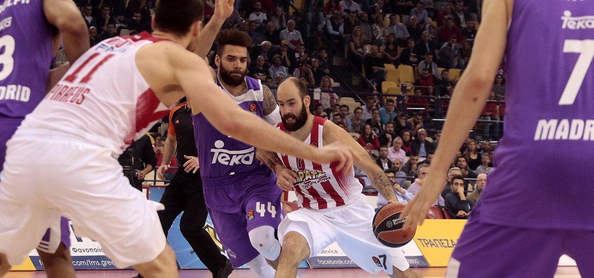 ÅÕÑÙËÉÃÊÁ / ÏÓÖÐ - ÑÅÁË ÌÁÄÑÉÔÇÓ / EUROLEAGUE / OLYMPIAKOS - REAL MADRID (ÂÁÓÉËÇÓ ÌÁÑÏÕÊÁÓ / Eurokinissi Sports)