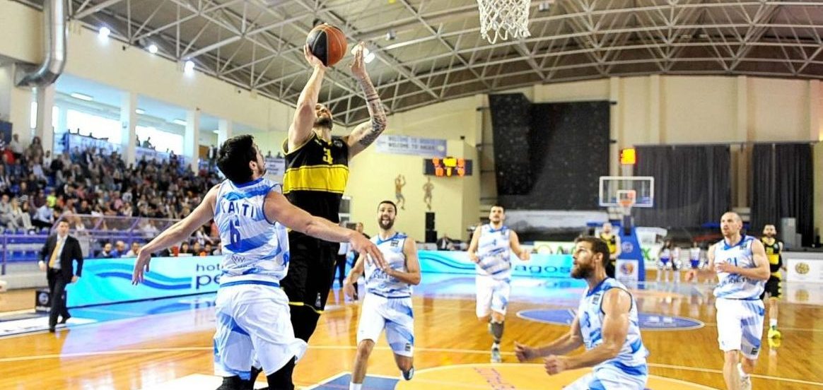 BASKET LEAGUE / ÊÕÌÇ - ÁÑÇÓ (ÊÙÓÔÁÓ ÌÏÕÍÔÑÉ×ÁÓ / Eurokinissi Sports)