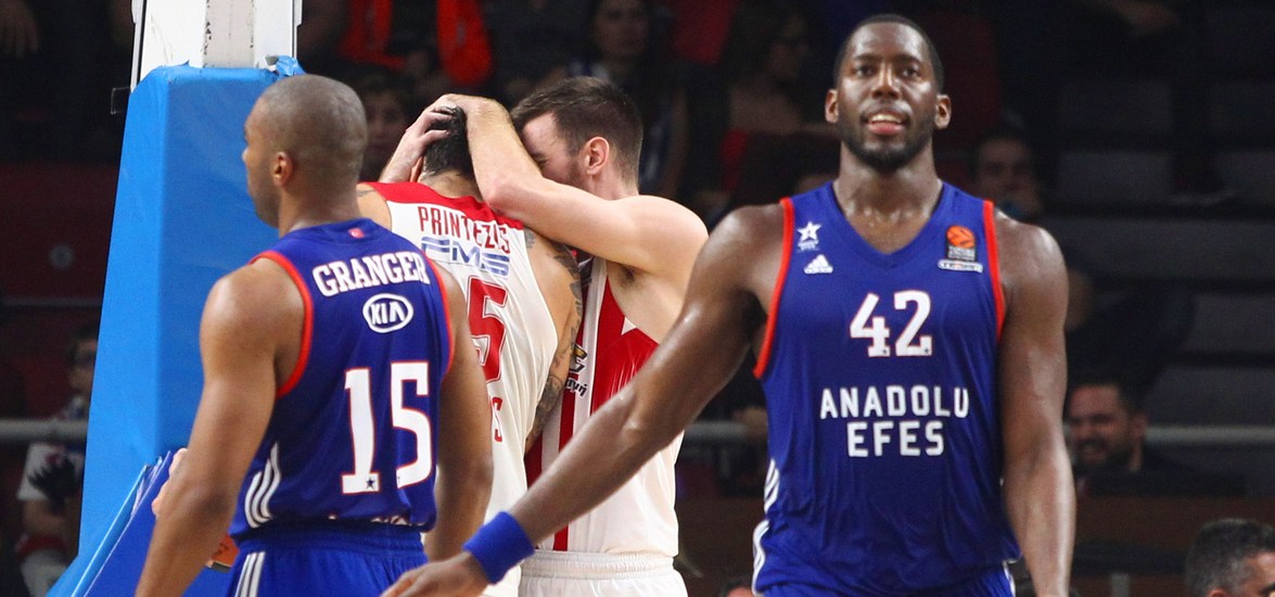 ÅÕÑÙËÉÃÊÁ / ÐËÅÉ ÏÖ / ÁÍÁÍÔÏËÏÕ ÅÖÅÓ - ÏÓÖÐ / EUROLEAGUE / PLAY OFF / ANADOLU EFES - OLYMPIAKOS (LATO KLODIAN / Eurokinissi Sports)