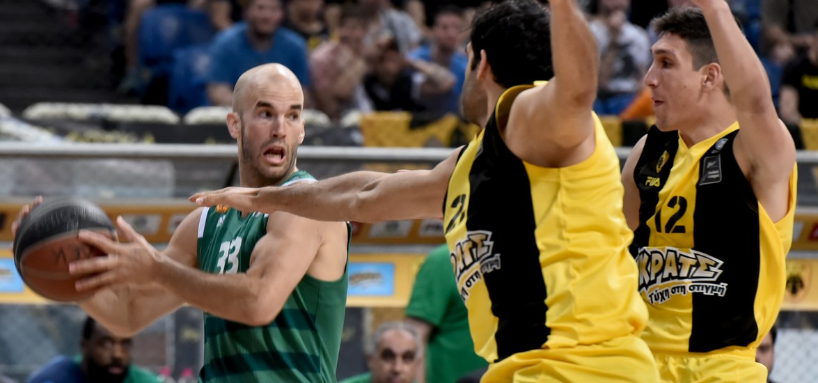 BASKET LEAGUE / 4ïò ÇÌÉÔÅËÉÊÏÓ / ÁÅÊ - ÐÁÏ (ÂÁÃÃÅËÇÓ ÓÔÏËÇÓ / Eurokinissi Sports)