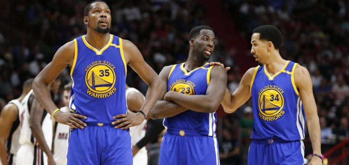Draymond Green, Shaun Livingston, Kevin Durant