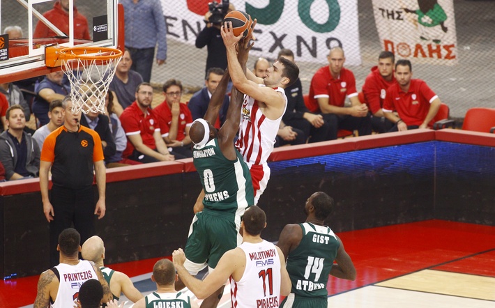 ÅÕÑÙËÉÃÊÁ / ÏÓÖÐ - ÐÁÏ / EUROLEAGUE / OLYMPIAKOS - PANATHINAIKOS / / (ÖÙÔÏÃÑÁÖÉÁ: ÈÁÍÁÓÇÓ ÄÇÌÏÐÏÕËÏÓ / EUROKINISSI)