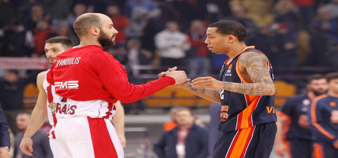 ÅÕÑÙËÉÃÊÁ / ÏÓÖÐ - ÂÁËÅÍÈÉÁ / EUROLEAGUE / OLYMPIAKOS - VALENCIA (ÖÙÔÏÃÑÁÖÉÁ: LATO KLODIAN / EUROKINISSI)