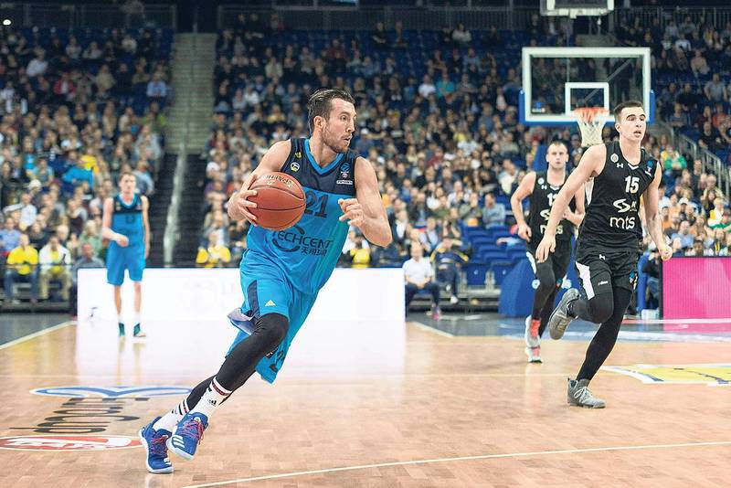 Angriff lauf Spencer Butterfield 21 ALBA 11 10 2017 GER Berlin Alba Berlin vs Partizan Bel
