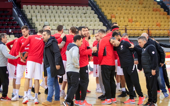 Olympiacos team practice