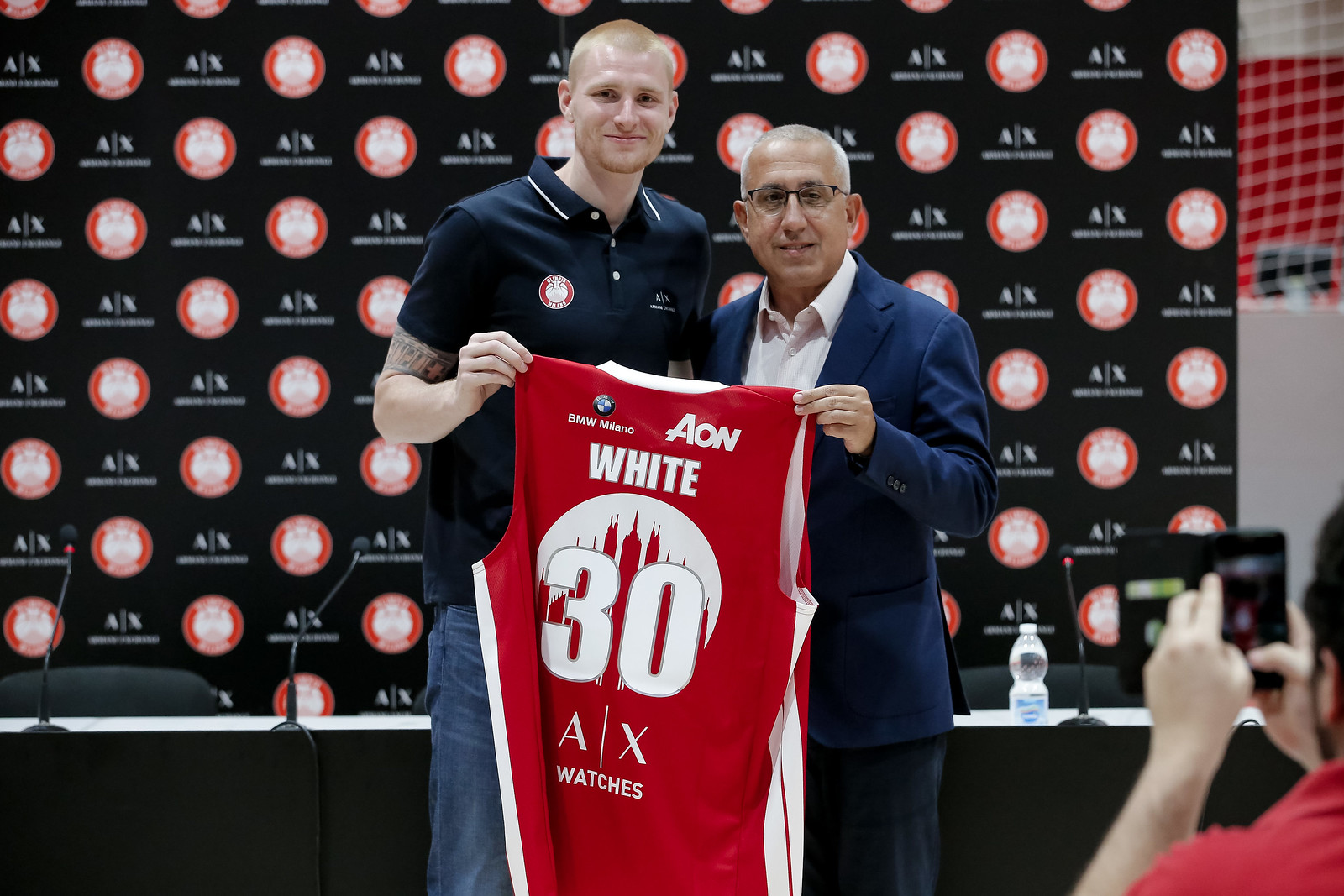 Presentazione Aaron White Olimpia Milano