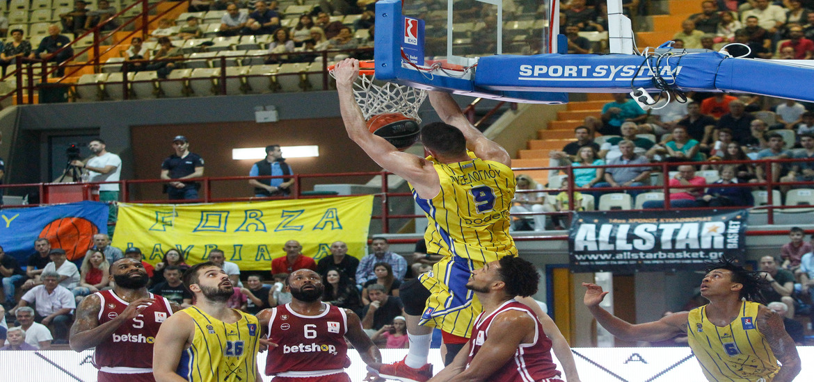 BASKET LEAGUE / ËÁÕÑÉÏ - ÇÖÁÉÓÔÏÓ ËÇÌÍÏÕ (ÖÙÔÏÃÑÁÖÉÁ: ÈÁÍÁÓÇÓ ÄÇÌÏÐÏÕËÏÓ / EUROKINISSI)