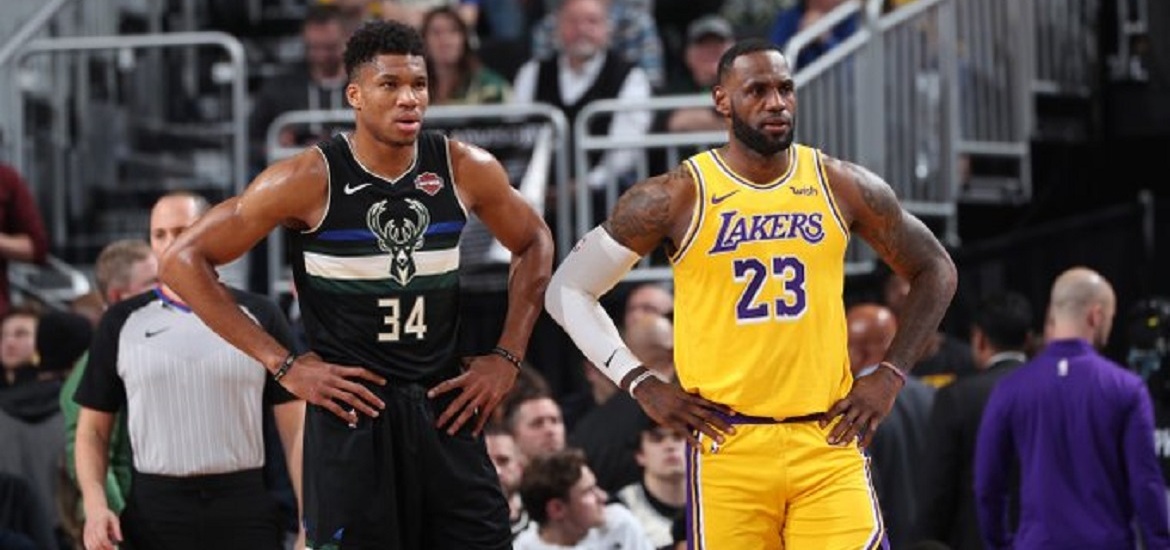 Giannis Antetokoummpo Lebron James