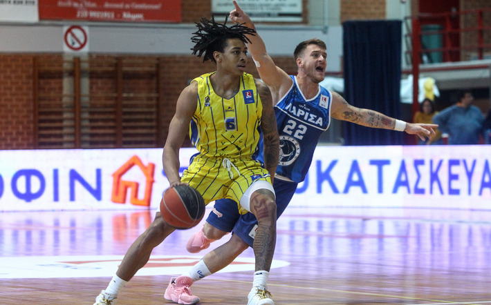 BASKET LEAGUE / ËÁÕÑÉÏ -  ËÁÑÉÓÁ.  (ÖÙÔÏÃÑÁÖÉÁ: ÈÁÍÁÓÇÓ ÄÇÌÏÐÏÕËÏÓ / EUROKINISSI)