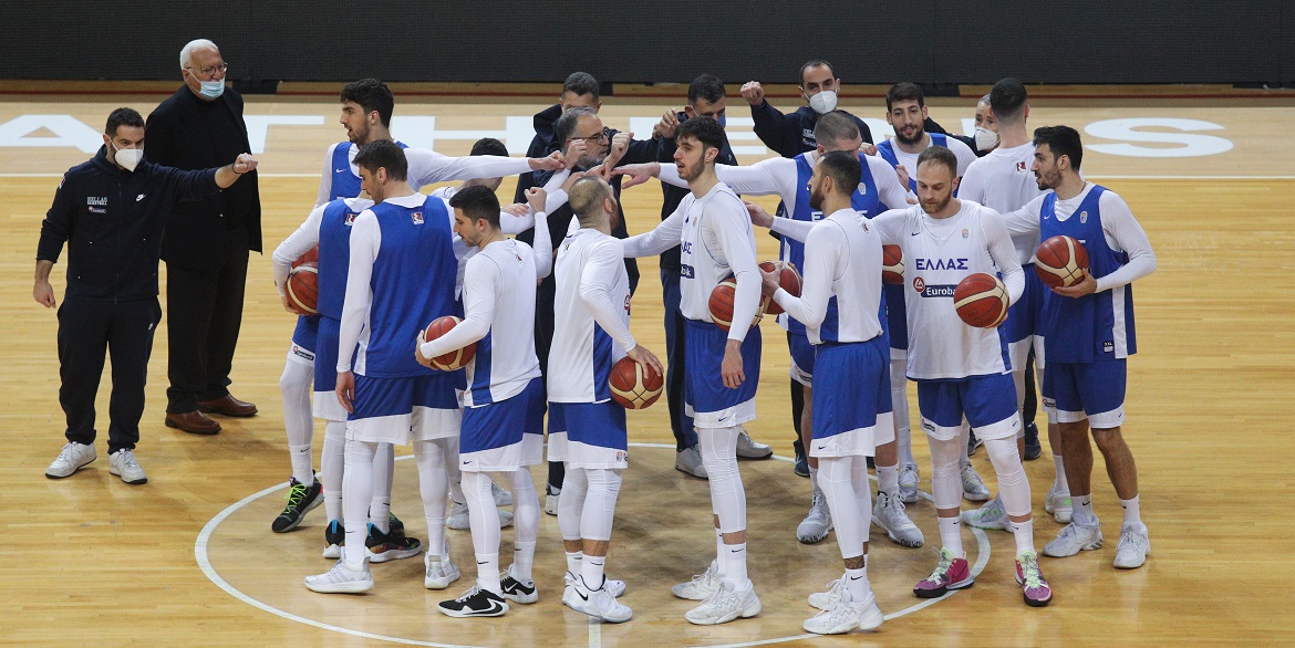 ÐÑÏÊÑÉÌÁÔÉÊÁ EUROBASKET 2022 / ÐÑÏÐÏÍÇÓÇ ÔÇÓ ÅÈÍÉÊÇÓ ÁÍÄÑÙÍ (ÖÙÔÏÃÑÁÖÉÁ: ÌÁÑÊÏÓ ×ÏÕÆÏÕÑÇÓ / EUROKINISSI)