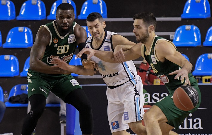 BASKET LEAGUE 2020-2021 / ÊÏËÏÓÓÏÓ - ÐÁÏ (ÖÙÔÏÃÑÁÖÉÁ: ×ÁÑÇÓ ÆÁÌÐÅÔÏÕËÁÓ / EUROKINISSI)