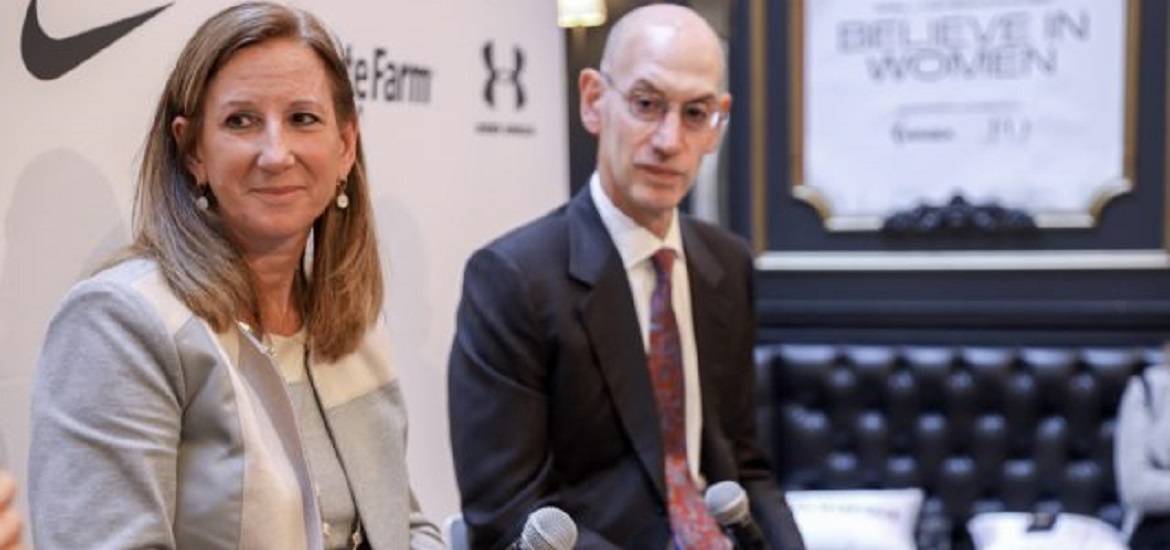 Adam Silver Cathy Engelbert