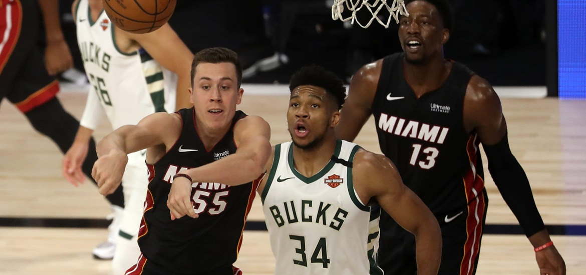 Duncan Robinson Giannis Antetokounmpo